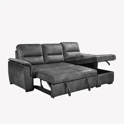 Stylish Sectional Sofa Bed With Reversible Storage Chaise, View more