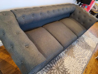 Abruzzo Chester linen sofa ..dark grey
