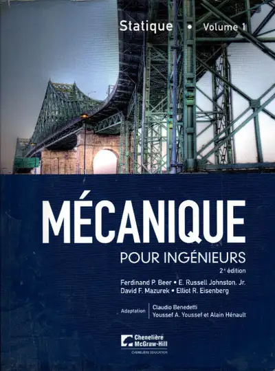 Essai de statique chimique 化学静力学試論　復刻版 mécanique pour ingénieurs statique in Books in Québec | Kijiji
