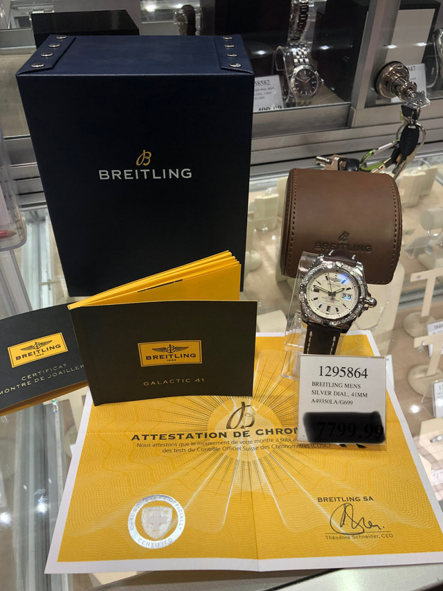 Breitling Galactic 41 Diamonds Men's Watch A49350LA/G699-431X in Jewellery & Watches in Hamilton
