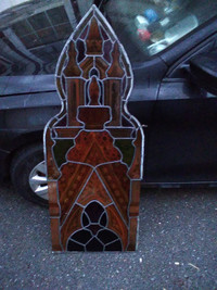 Antique stain glass window for sale not a %100 sure how old yet