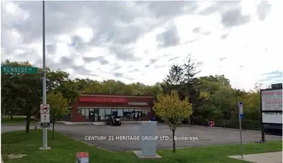 Prime Location Free Standing Commercial Building on a Corner Lot on High Traffic Kennedy Road with 2...