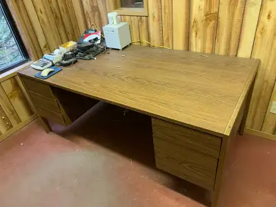 Vintage Oak office desk, View more