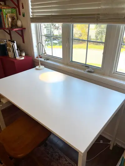 Minimal, White IKEA Dining Table, View more