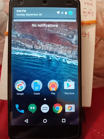 LG Nexus 5 cellphone. Compatible; Freedom mobile