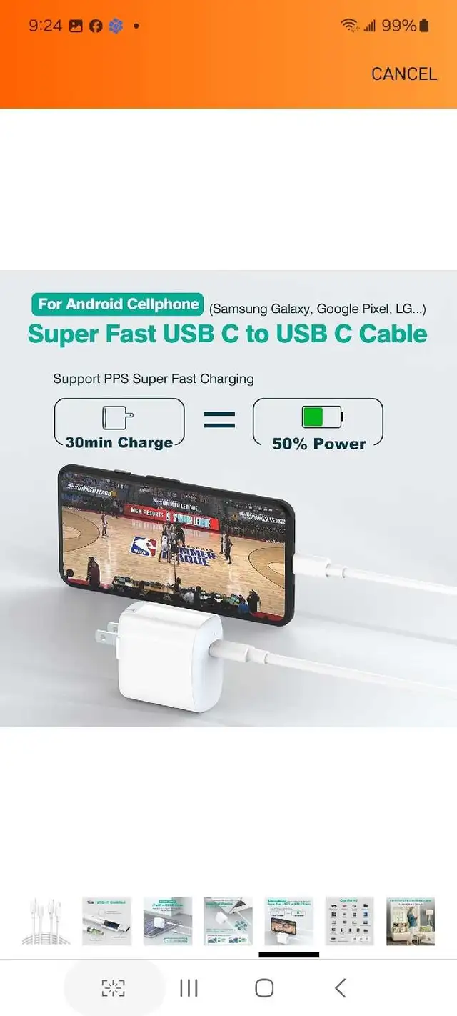 2 Pack 10FT or 6 FT 60W USB C to C Cable for iPad Pro, Air 6 5 4 in General Electronics in Markham / York Region - Image 7