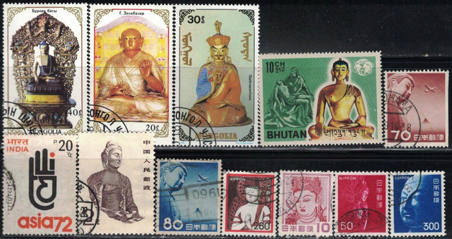 Buddha Stamps, 12 Different in Arts & Collectibles in Mississauga / Peel Region