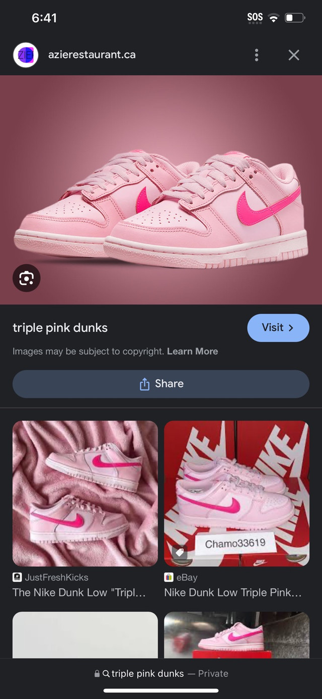 looking for triple pink dunks size 8.5 womens in Women's - Shoes in Hamilton