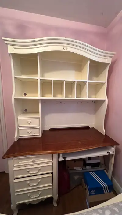 Vintage Style Desk and Hutch, View more