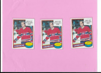 Vintage Hockey: 1980-81 OPC Star & Rookie Cards (Lafleur, etc)