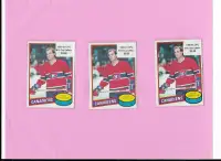 Vintage Hockey: 1980-81 OPC Star & Rookie Cards (Lafleur, etc)
