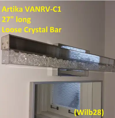 Temp  - LED Integrated Vanity Light, Bar,  Loose Crystals (3), View more