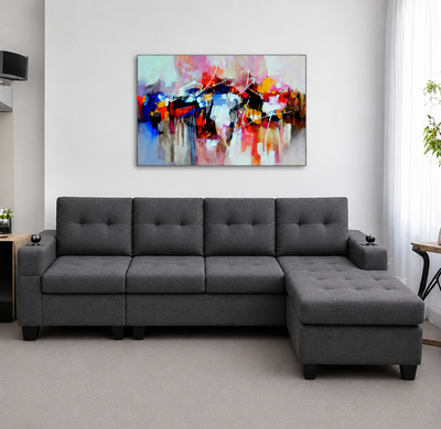 Brand New 2-Piece Sectional Sofa With Reversible Chaise In Sale, View more