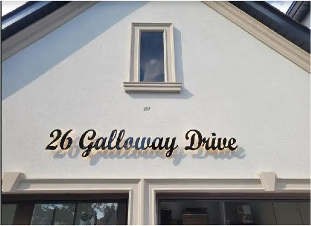 LED Script Number Home Address Cursive Custom Letter Light Sign in Outdoor Décor in City of Toronto - Image 5