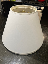 Two white lamp shades (size in description)