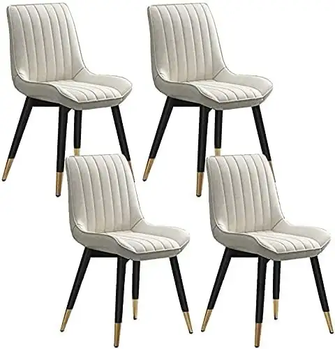 Dining Chairs Upholstered Faux Leather Seat  in Chairs & Recliners in Markham / York Region - Image 6