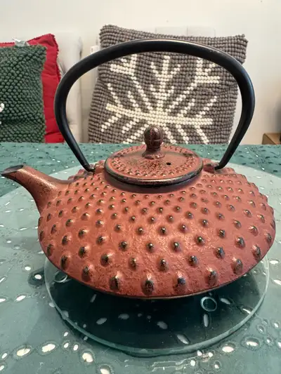 Vintage cast iron Japanese style tea kettle Tetsubin , View more