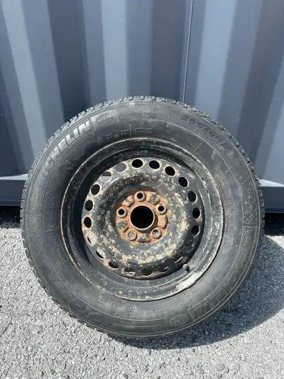 Set of used Michelin X-ICE winter tires on 15in steelies. 205/65R15 6mm of tread 5x114.3 $750 obo