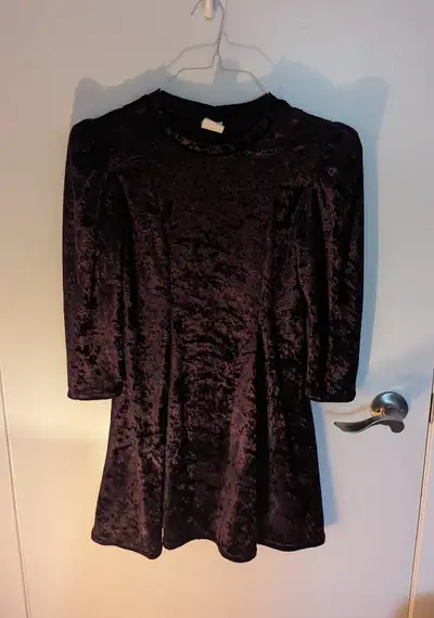Purple Velvet Style Dress - Girls Youth Size 14, View more
