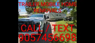 FREE TRAILER CAMPER REMOVAL DEMO PARK MODEL RV MOBILE HOME, View more