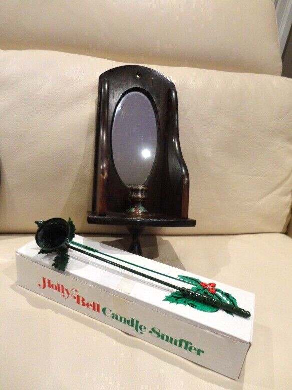 Holiday Season Holly Bell Candle Snuffer & Candle Mirror Light in Holiday, Event & Seasonal in Kitchener / Waterloo