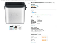 Breville BREBES001XL Mini Espresso Knock Box