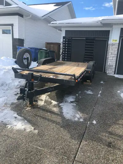 New Trailer 14' long and gross weight 14000 LB ( bobcat trailer) Call 587 893 5243