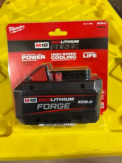 Milwaukee 8 amp Forge battery, View more