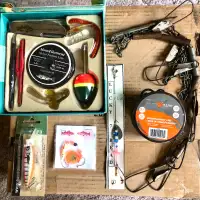 Fishing items & Old Fishing Kit