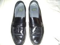 Men's Nunn Bush Leather Loafers - Black - Size 10.5 M