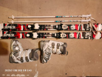 TECNO Pro Skis with Binding + Boots and Poles.