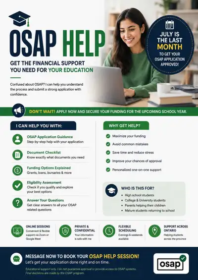 Grants and Osap help!!!, View more