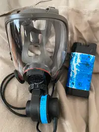 slightly used full mask(PPE)