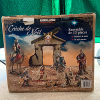 Vintage Kirkland Handpainted Nativity Set