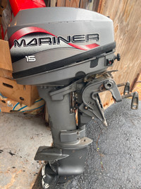 15 HP Mariner outboard