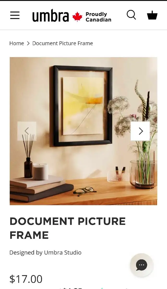 Umbra Document Picture Frame 11x14 Size