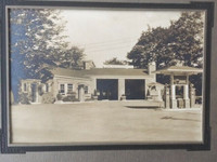 Early Photo of Service Station Digby NS, Sunoco  Garage