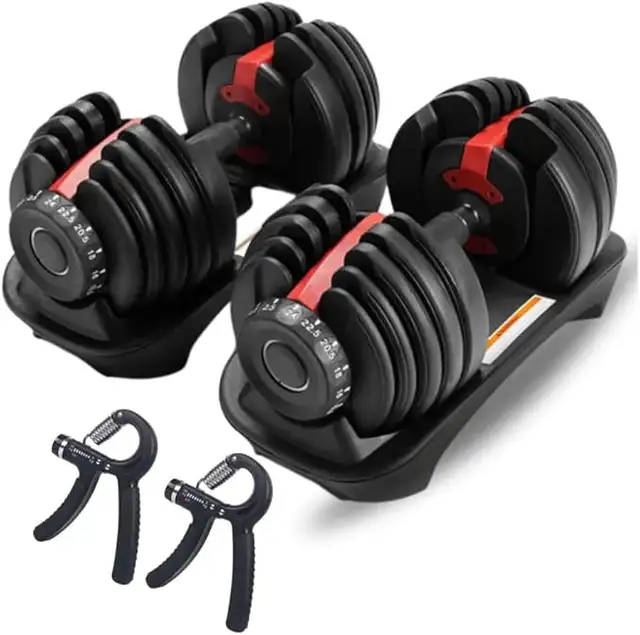 New Adjustable Dumbbells Set of 2, 5–52.5 lbs in Exercise Equipment in Ottawa - Image 3