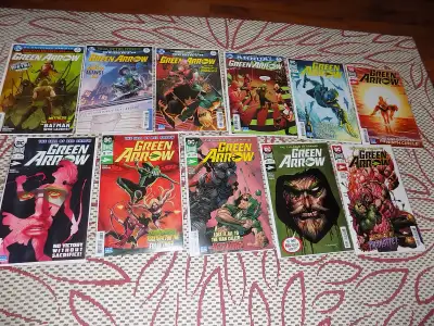 THIS IS FOR GREEN ARROW #32 - 41 AND GREEN ARROW ANNUAL #1 FROM DC COMICS. ALL FIRST PRINT COMIC BOO...