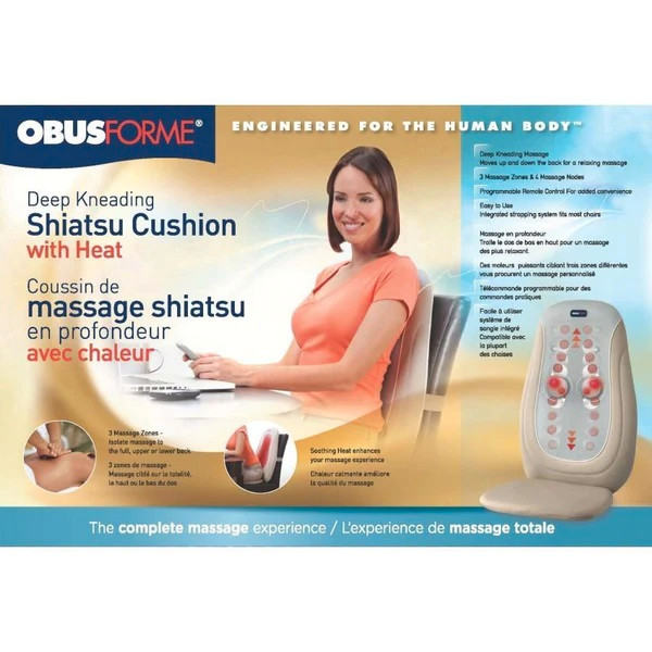 BRAND NEW Obusforme Shiatsu Deep Kneading massager with heat in Health & Special Needs in Mississauga / Peel Region