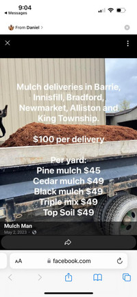 Soil / Mulch delivery 