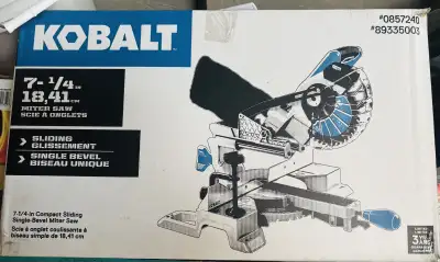 Kobalt Miter Saw Only used for 15 minutes to cut a few pieces of wood Almost new and sharp blade and...