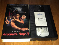 American Ninja 5 VHS Cult Martial Arts Action Movie RARE!