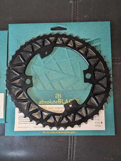 Absolute Black Oval chainrings, View more