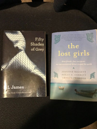 2 NOVELS/BOOKS(FIFTY SHADES OF GREY & THE LOST GIRLS)