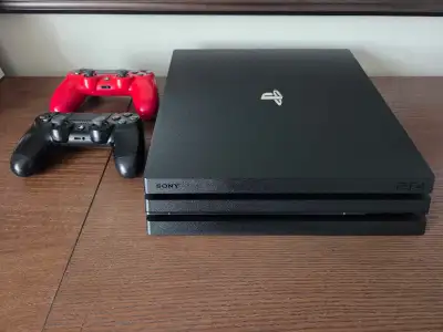 Fully refurbished Sony Playstation 4 PRO. 1 TB hard drive. The PRO has graphics and performance simi...