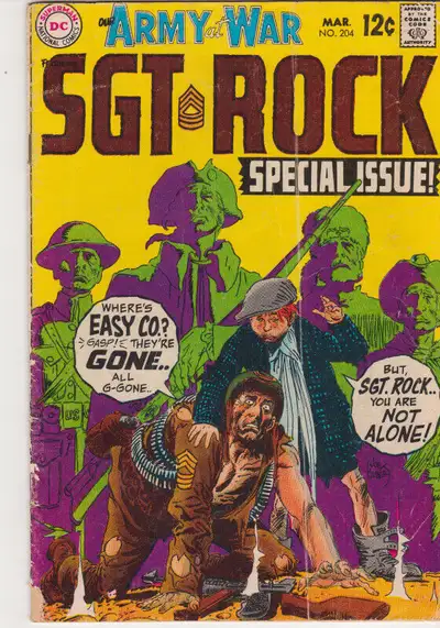 DC Comics - Our Army At War - issue #204 (March 1969)., View more