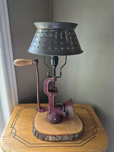 Vintage Grinder Table Lamp, View more