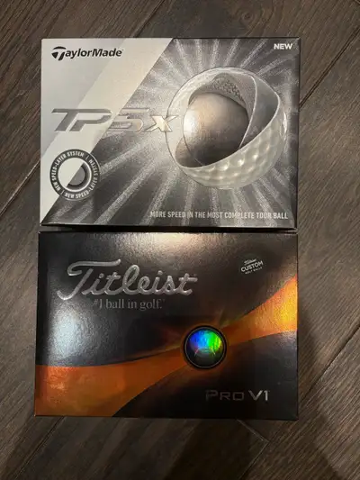 TaylorMade TP5X & Titleist ProV1, View more