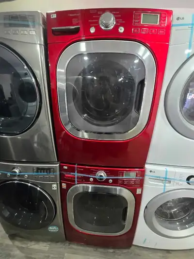 OAKVILLE! - CHERRY RED LG 27" Frontload Stackable Washer Electri, View more